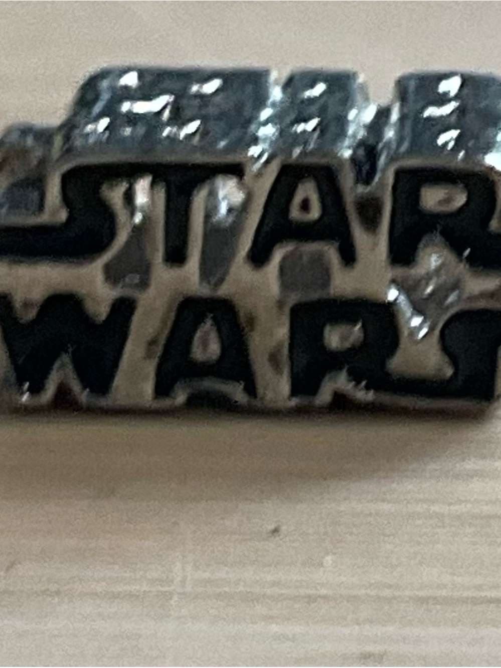 Star Wars Silver Logo Charm. Nwot